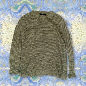 Sage green knitted sweater